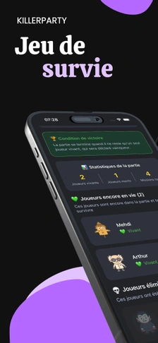KillerParty App - Game Lobby Screen
